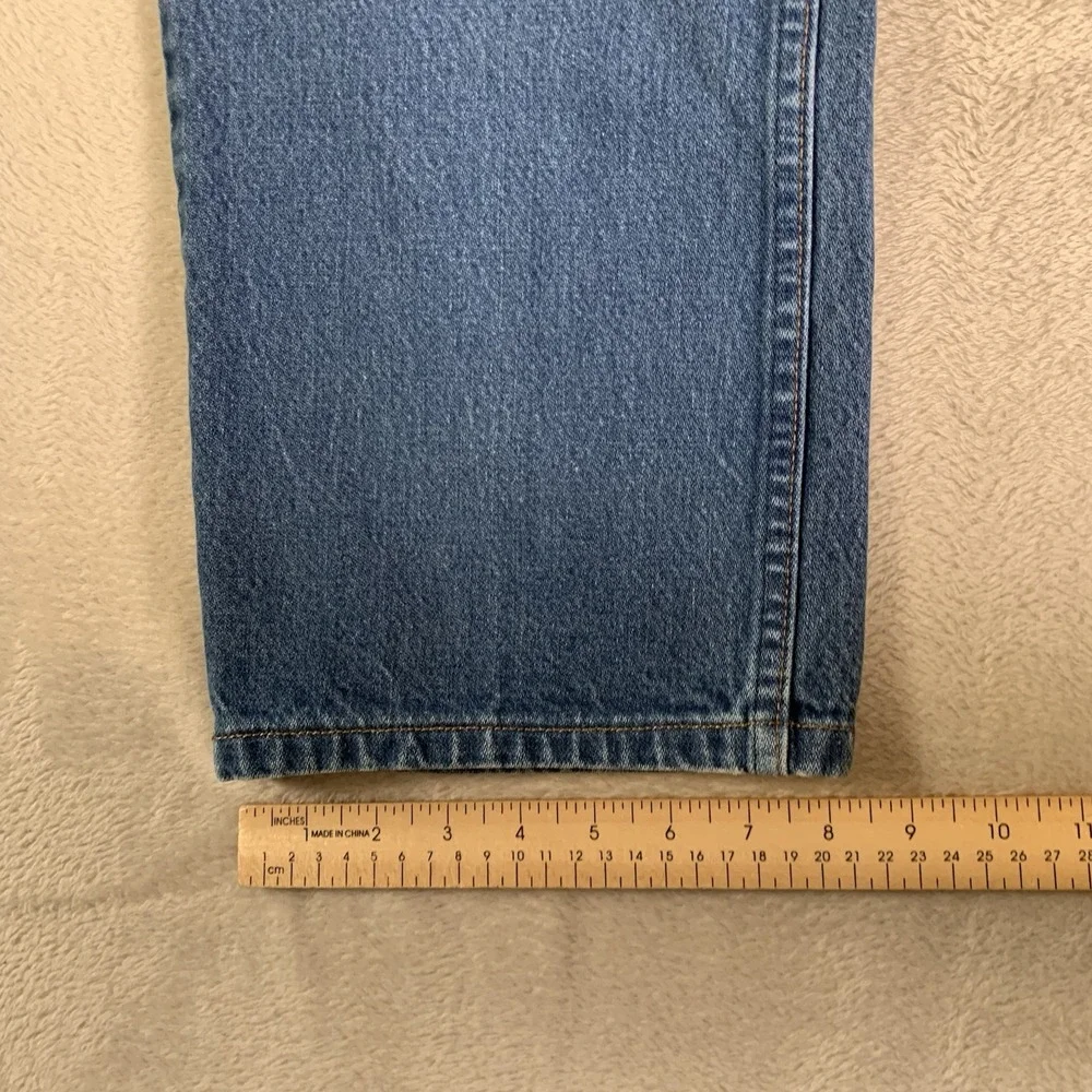 Vintage Wrangler 13MWZ Jeans Mens 42x32(40x28) Medium Wash Straight Made USA 90s